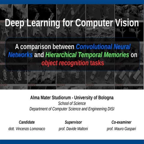 Deep Learning for Computer Vision: A comparision between Convolutional ...