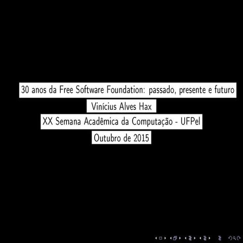 30 anos da Free Software Foundation