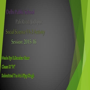 Disaster Management FA-3 Activity