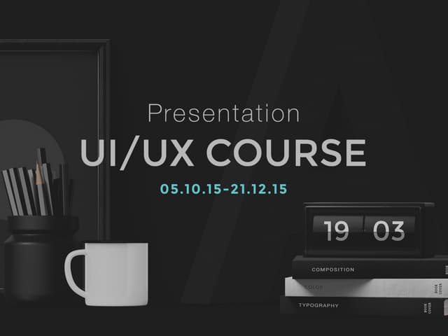 Course "Basics of UI/UX design"