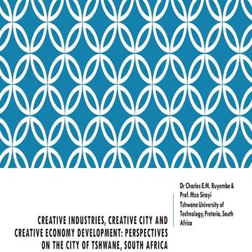 Creative Industries, Creative City and Creative Economy Development: Perspect...