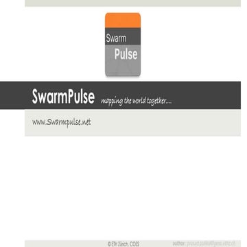 SwarmPulse - mapping the world together (Build your own Smart City Service) -...