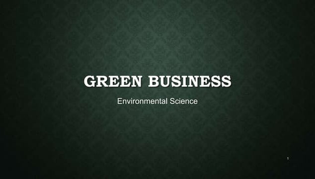 Green business