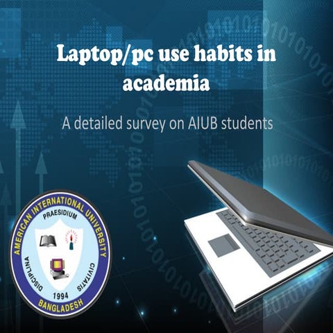 laptop/pc use habit in academia