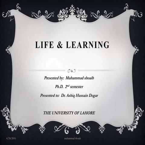 Lifelong Learning Presentation | PPTX