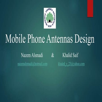Mobile Phone Antenna Design 