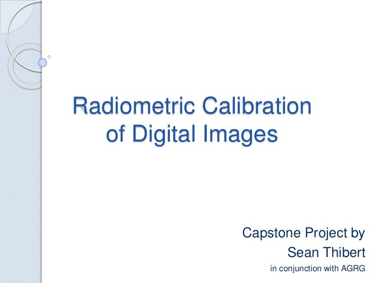 Radiometric Calibration Of Digital Images