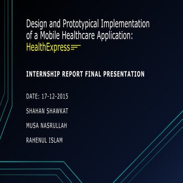 Design and Prototypical Implementation of a Mobile Healthcare ...
