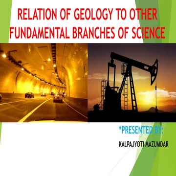 Relation of Geology
