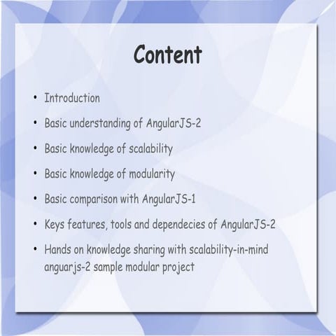 Building scalable modular app with Angular2 concept | PPT