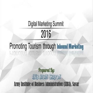 Promoting Tourism through Inbound Marketing