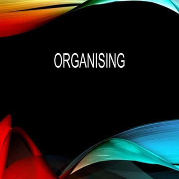 ORGANISING