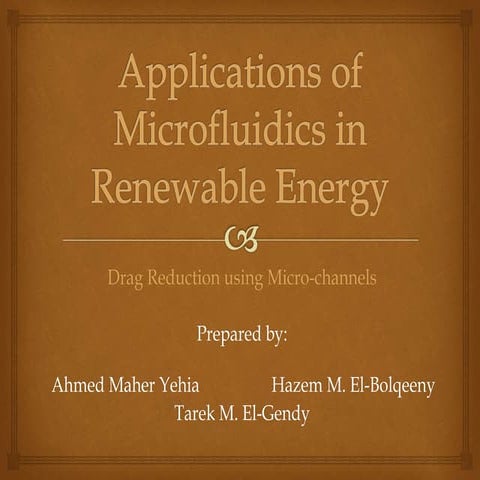 Applications of Microfluidics in Renewable Energy