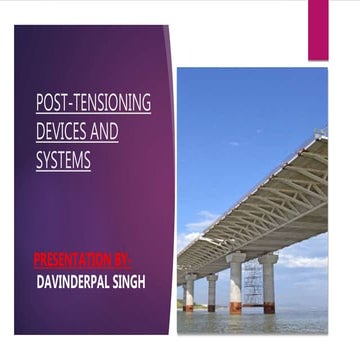 Post-tensioning in Prestressed Concrete