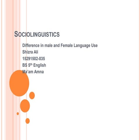 Gender Difference in Language Use 
