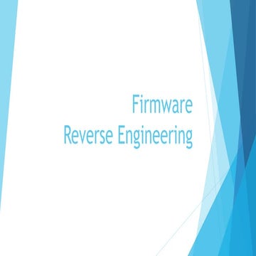Firmware Reverse Engineering | PPT
