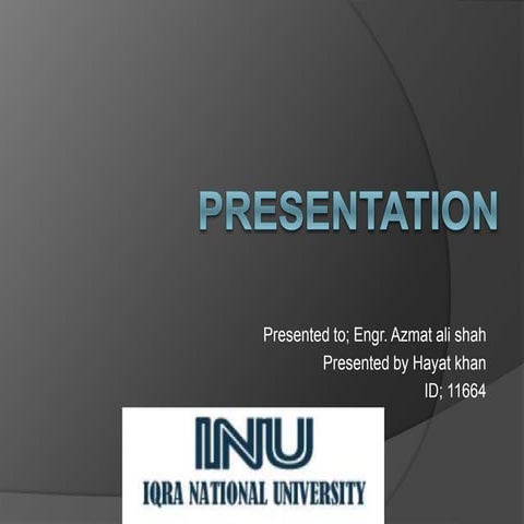 Presentation