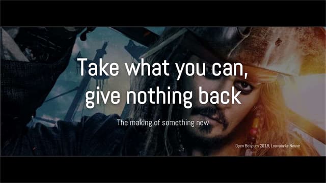 A​ FUNUMENTARY:​ Take what you can, give nothing back...​ ​(NOT)