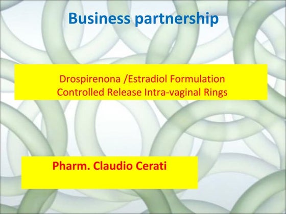 Drospirenone estradiol vaginal rings | PPT