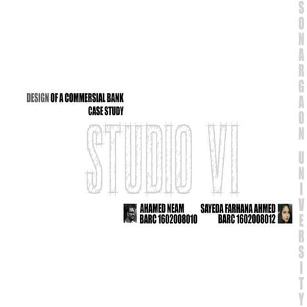 Architectural Case study for commercial bank