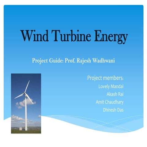 Wind power prediction Techniques