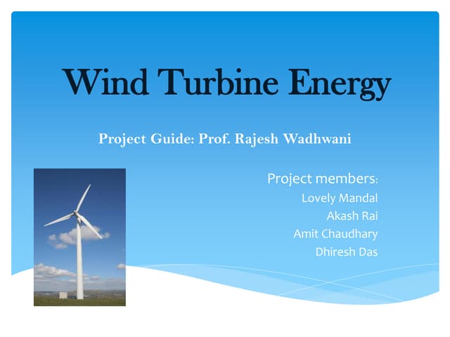 Wind power prediction Techniques