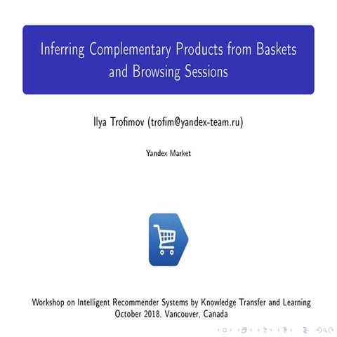Inferring Complementary Products from Baskets and Browsing Sessions