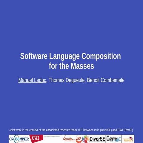 Modular Language Composition for the Masses | PPT