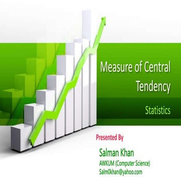 Measure of Central Tendency (Mean, Median, Mode and Quantiles)
