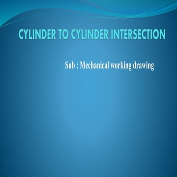 cylinder cylinder intersection 
