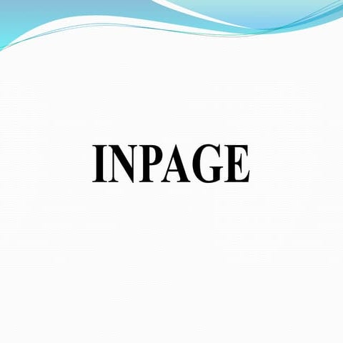 Inpage complete presentation