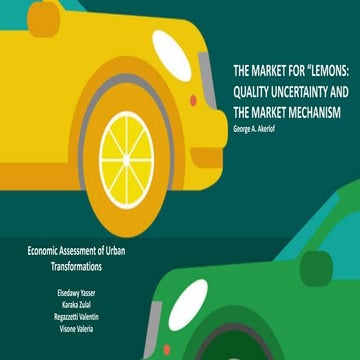Akerlof's “Market for Lemons”: Analysis & Discussion