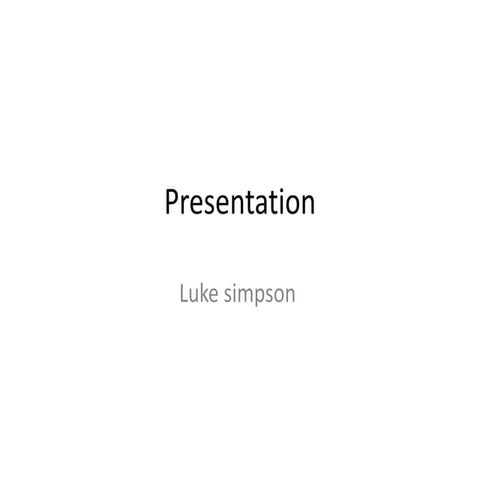 Presentation