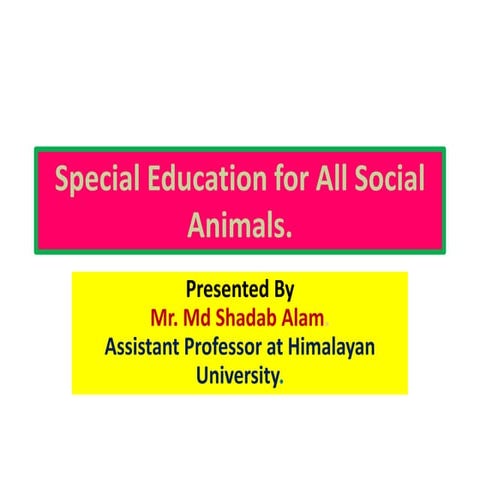 Presentation on What is Special Education
