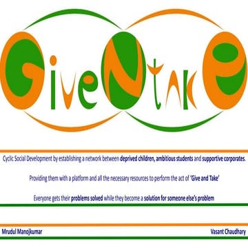 GiveNTake - Business Plan Presentation