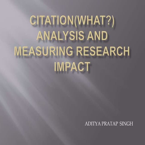 citation analysis