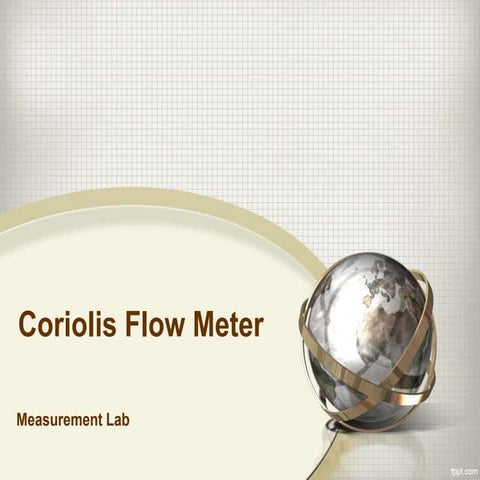 Overview about Coriolis Flow Meter 