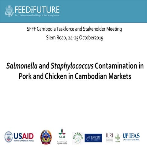 Salmonella and Staphylococcus contamination in pork and chicken in Cambodian ...