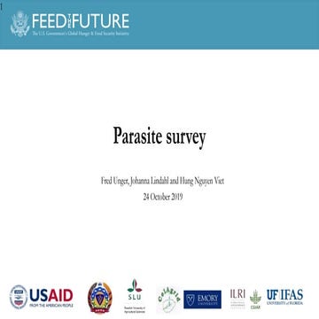 Parasite survey