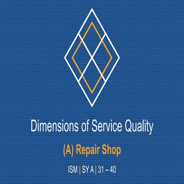 Dimensions of Service Quality