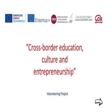Cross-border education, culture and entrepreneurship 