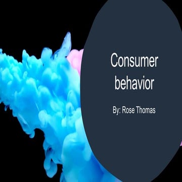 Consumer Behavior