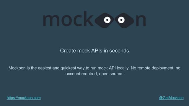 Mockoon - Create mock APIs in seconds