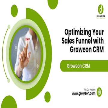 Lead Management Regards Groweon S Crm Software Pdf Sales Business