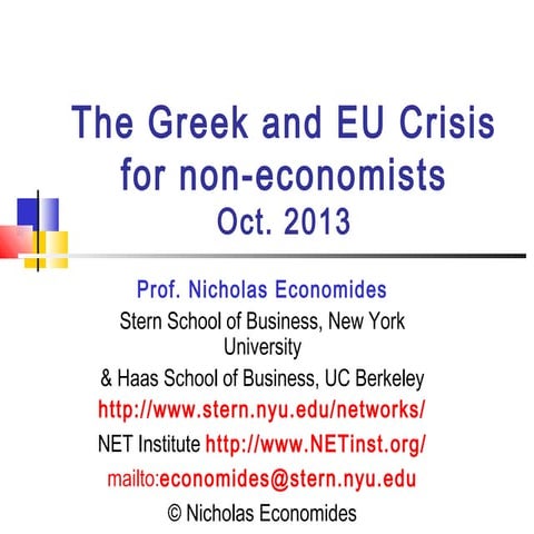 Greece crisis explained | PPTX