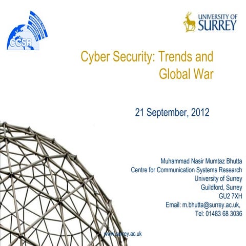 Cyber Security: Trends and Globar War