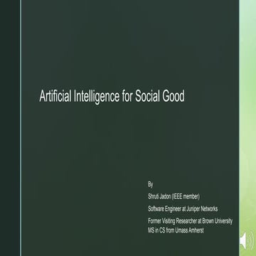 AI for Social Good