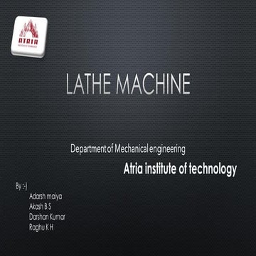 Lathe machine 