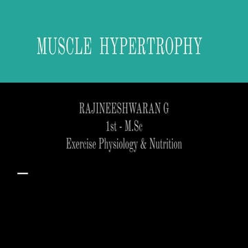 Muscle hypertrophy 