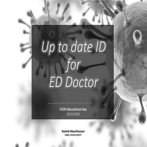 ID updates for the UK ED doctor